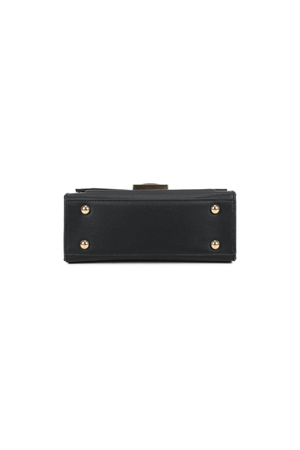 Carraig Donn Black Grab Handle Flap Over Bag