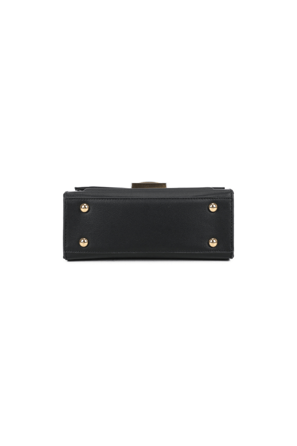 Carraig Donn Black Grab Handle Flap Over Bag