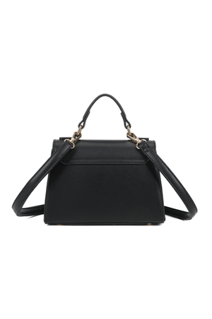 Carraig Donn Black Grab Handle Flap Over Bag