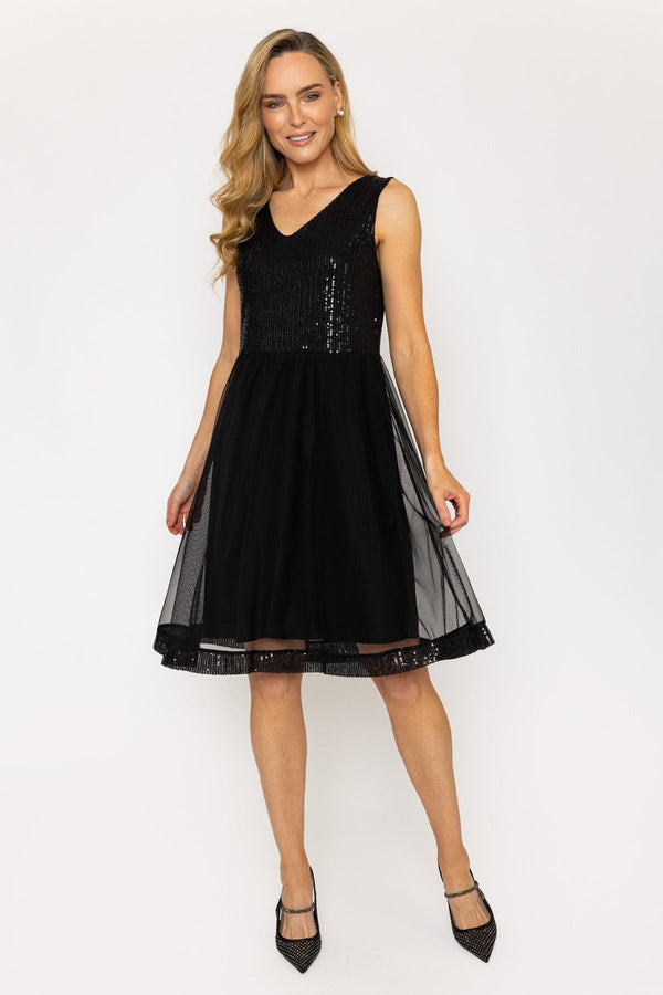 Carraig Donn Black Knee Length Zara Dress
