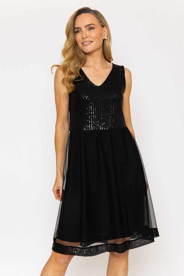 Carraig Donn Black Knee Length Zara Dress