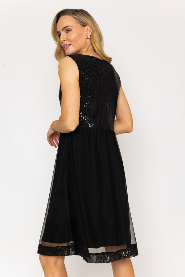 Carraig Donn Black Knee Length Zara Dress
