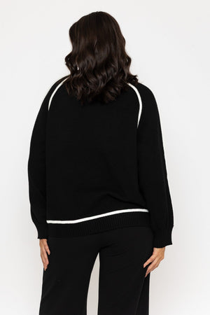 Carraig Donn Black Long Sleeve Sweater