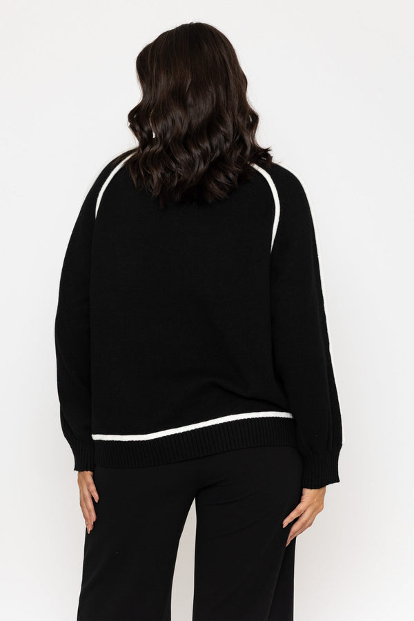 Carraig Donn Black Long Sleeve Sweater