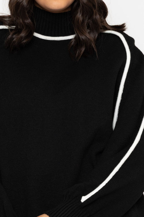 Carraig Donn Black Long Sleeve Sweater