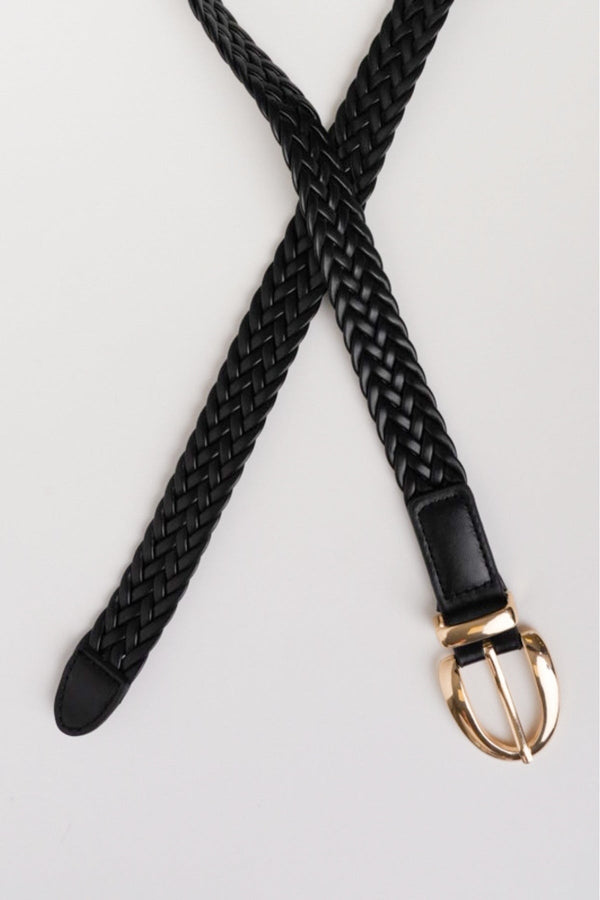 Carraig Donn Black Narrow Weave Belt