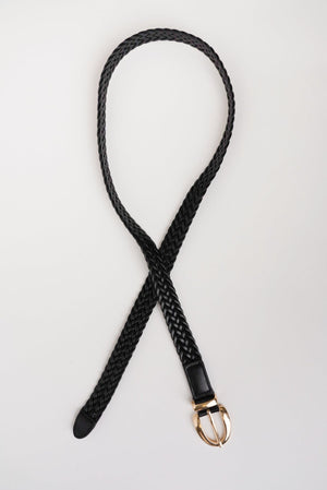 Carraig Donn Black Narrow Weave Belt