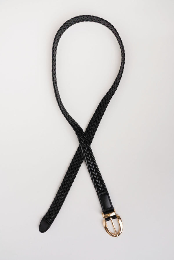 Carraig Donn Black Narrow Weave Belt