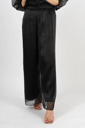 Carraig Donn Black Organza Trousers