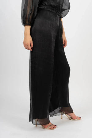 Carraig Donn Black Organza Trousers