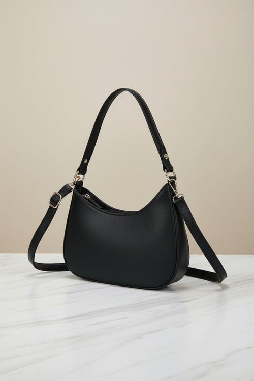 Black Scoop Shoulder Bag