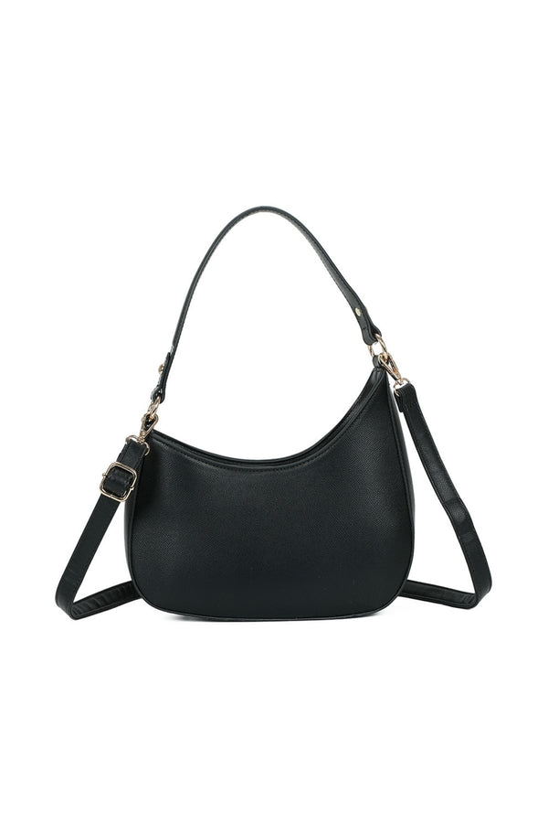 Carraig Donn Black Scoop Shoulder Bag
