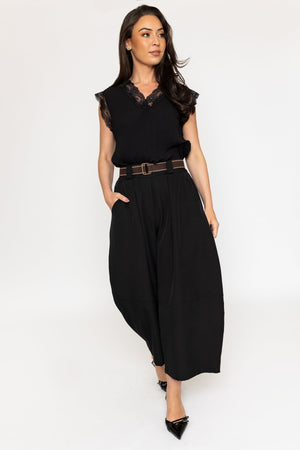 Carraig Donn Black Slouch Balloon Trousers