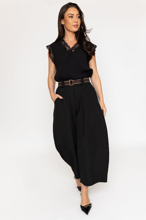 Carraig Donn Black Slouch Balloon Trousers