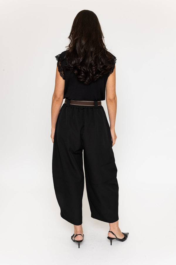 Carraig Donn Black Slouch Balloon Trousers