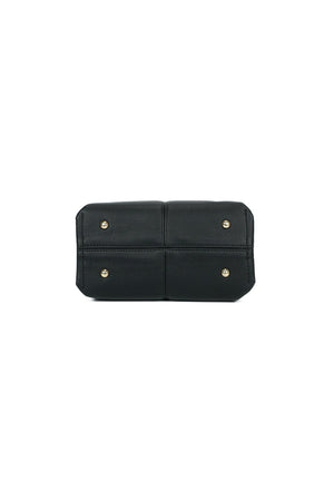 Carraig Donn Black Soft Pleat Grab Handle Bag