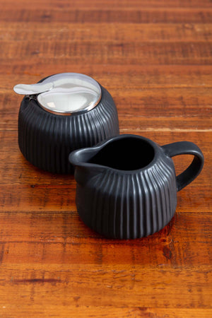 Carraig Donn Black Sugar & Creamer Set