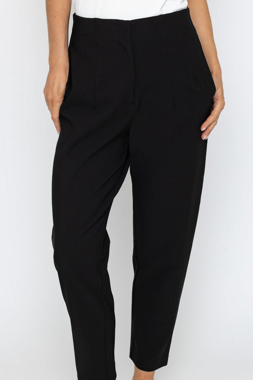 Carraig Donn Black Tapered Ankle Grazer Trousers