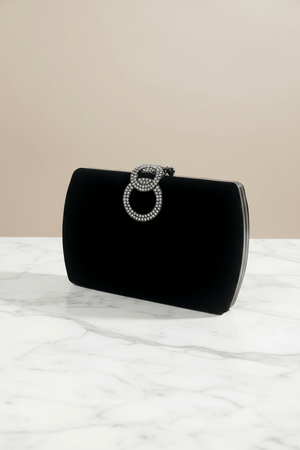 Carraig Donn Black Velvet Clutch