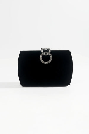 Carraig Donn Black Velvet Clutch