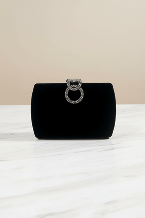 Carraig Donn Black Velvet Clutch