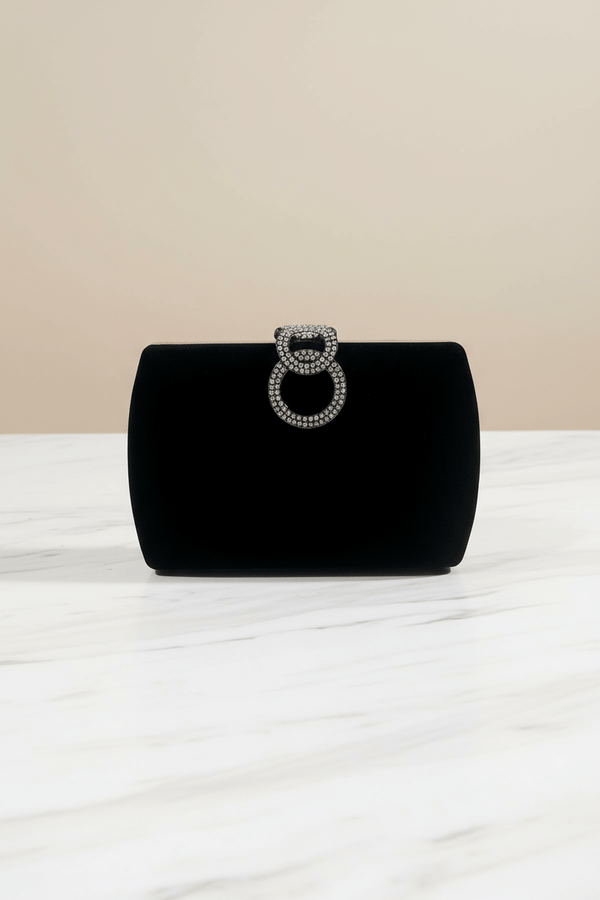 Carraig Donn Black Velvet Clutch