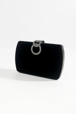 Carraig Donn Black Velvet Clutch