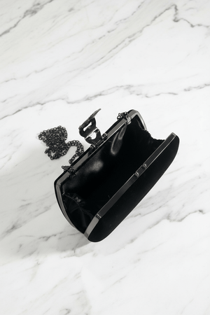 Carraig Donn Black Velvet Clutch