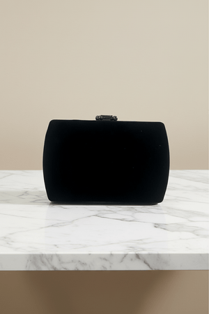 Carraig Donn Black Velvet Clutch