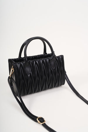 Carraig Donn Black Weave Mini Bag