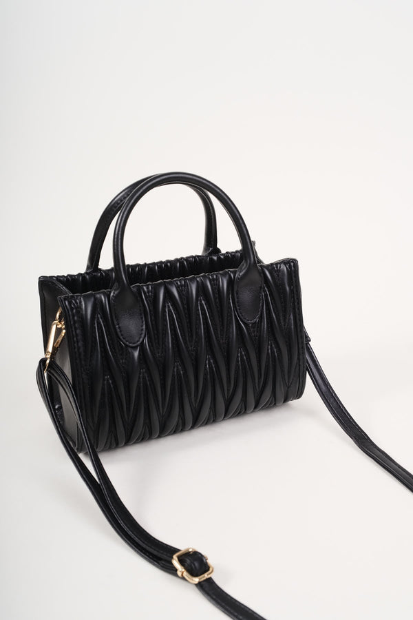 Carraig Donn Black Weave Mini Bag
