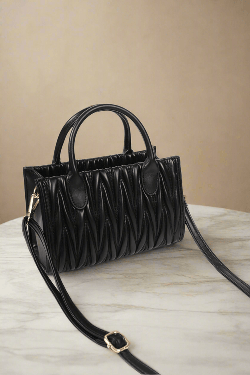 Carraig Donn Black Weave Mini Bag