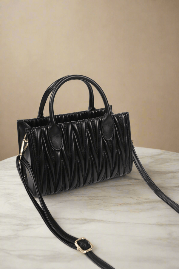 Carraig Donn Black Weave Mini Bag