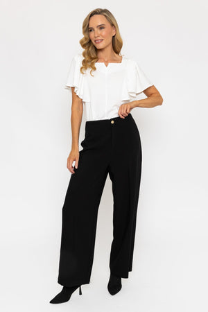 Carraig Donn Black Wide Leg Trousers