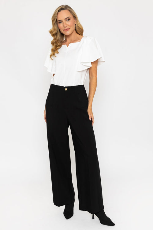Black Wide Leg Trousers