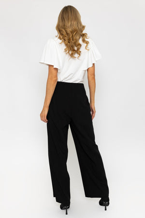 Carraig Donn Black Wide Leg Trousers