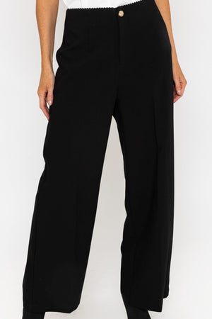 Carraig Donn Black Wide Leg Trousers