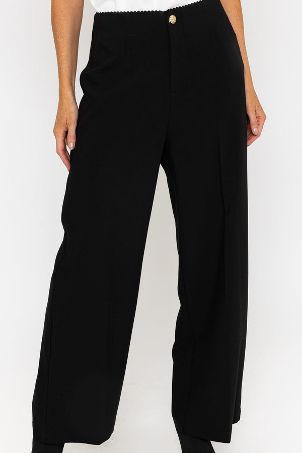 Carraig Donn Black Wide Leg Trousers