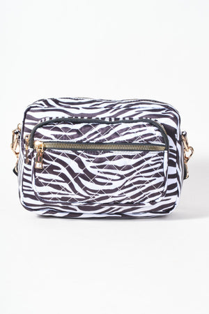 Carraig Donn Black Zebra Camera Bag