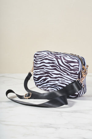 Carraig Donn Black Zebra Camera Bag