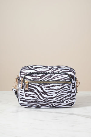Carraig Donn Black Zebra Camera Bag
