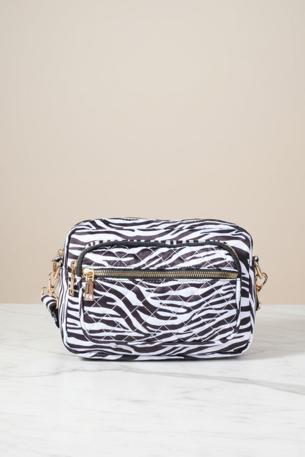 Carraig Donn Black Zebra Camera Bag