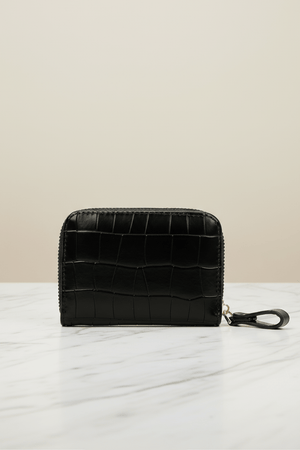 Carraig Donn Black Zip Tab Purse