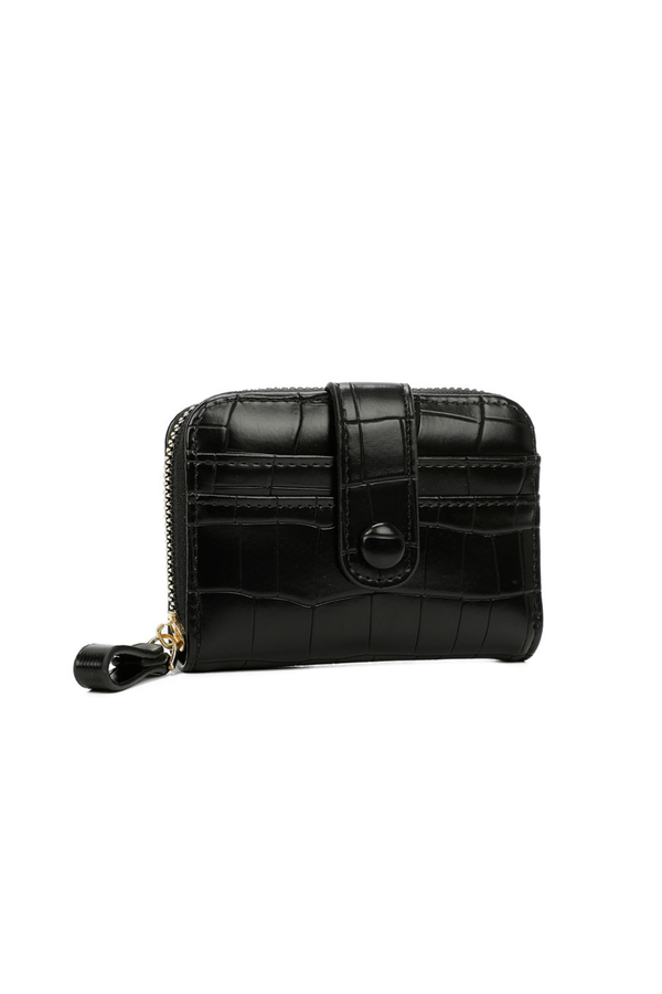 Carraig Donn Black Zip Tab Purse