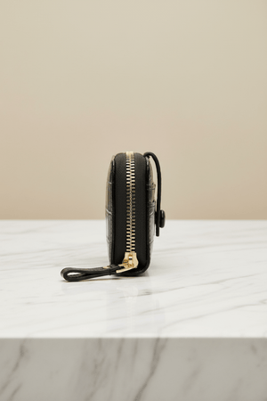 Carraig Donn Black Zip Tab Purse