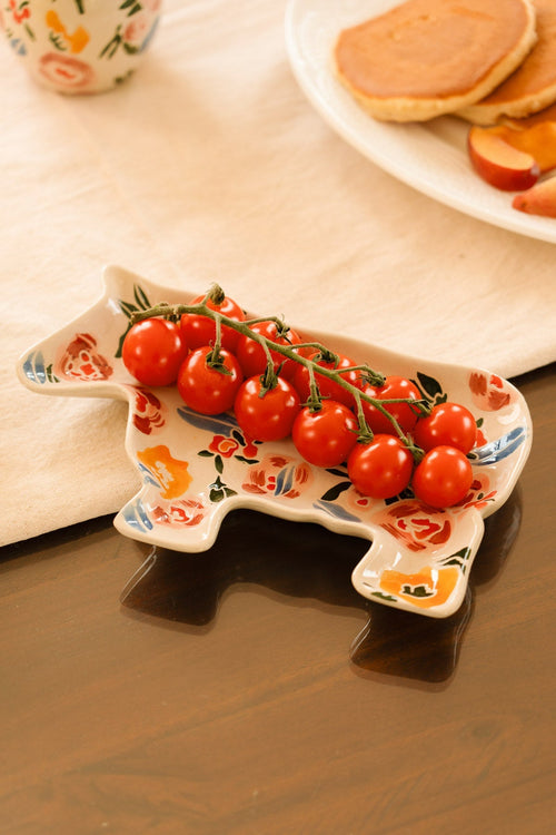 Blossom Cow Plate