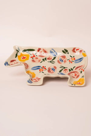 Carraig Donn Blossom Cow Plate