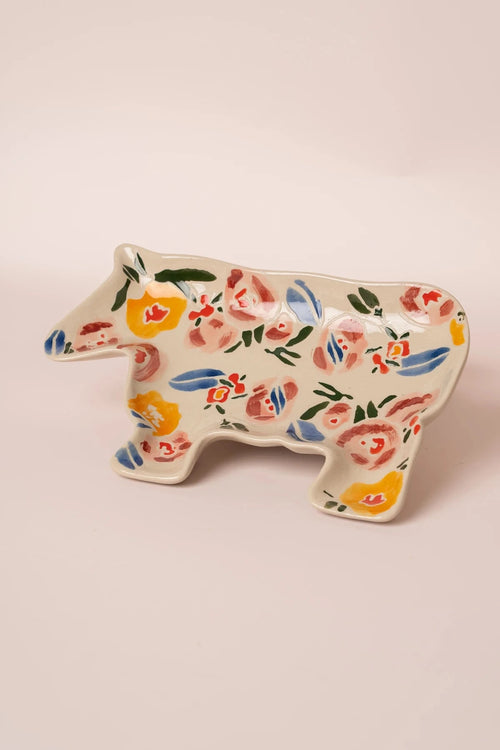 Carraig Donn Blossom Cow Plate