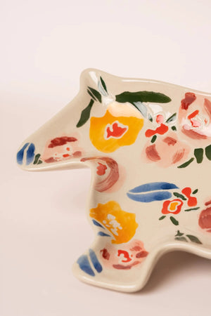 Carraig Donn Blossom Cow Plate