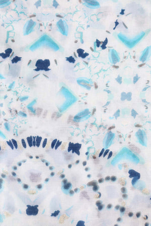 Carraig Donn Blue Abstract Animal Print Scarf